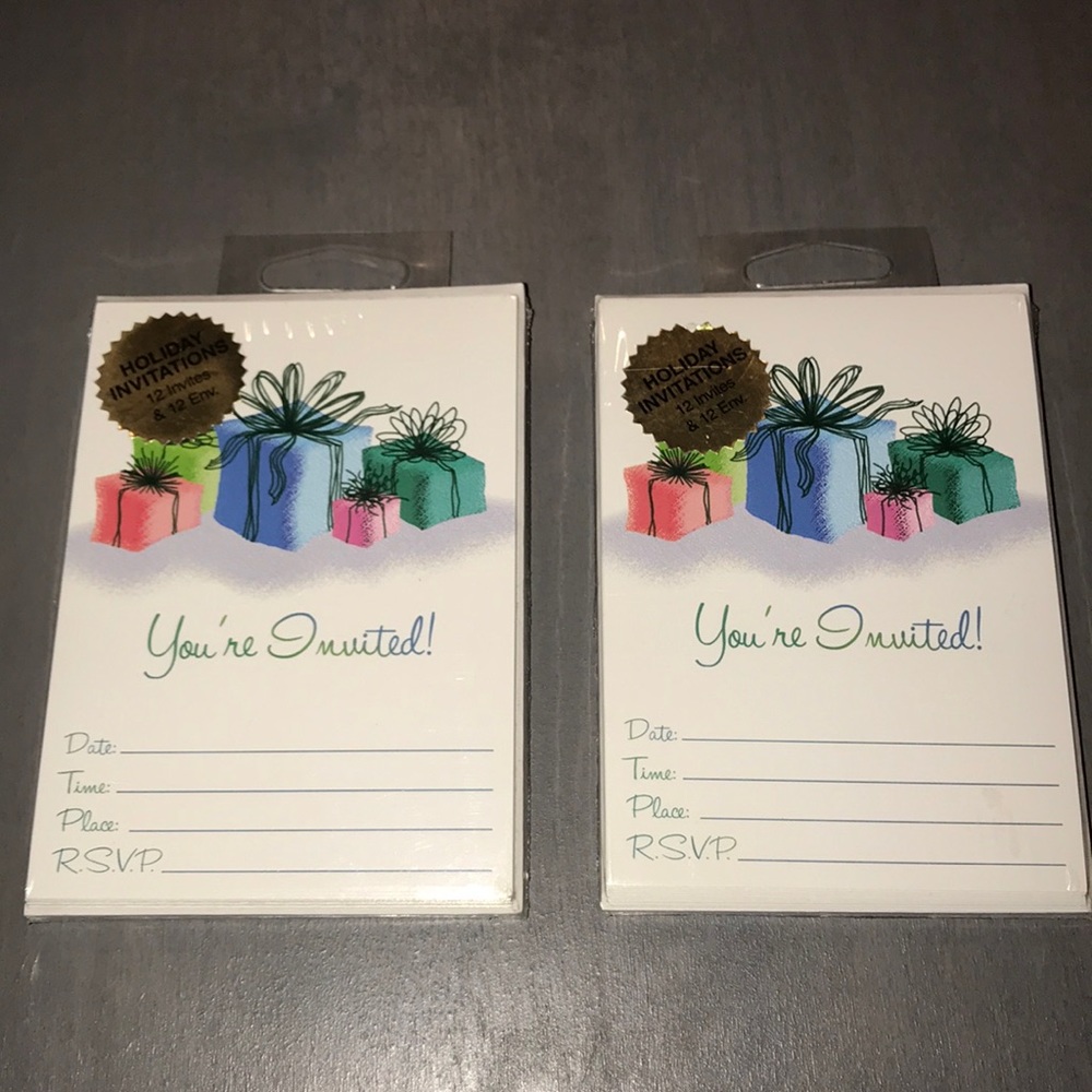 Holiday invitations (2 pack)